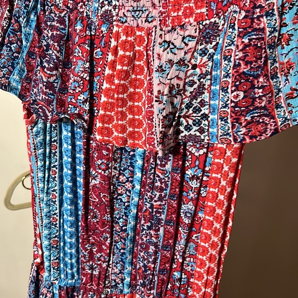 💎Red & Blue Floral Maxi - Picture 7 of 10